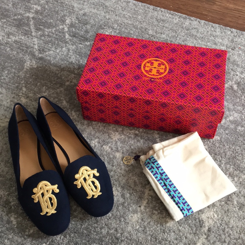 Tory Burch Velvet Loafers